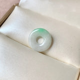 A-Grade Natural Moss On Snow Jadeite Donut No.172810