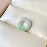 A-Grade Natural Moss On Snow Jadeite Donut No.172810