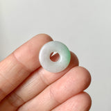 A-Grade Natural Moss On Snow Jadeite Donut No.172810