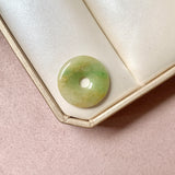 A-Grade Natural Greenish Yellow Jadeite Donut No.172811
