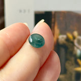Icy A-Grade Natural Dark Blue Jadeite Mini Donut No.130522