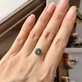 Icy A-Grade Natural Dark Blue Jadeite Mini Donut No.130522