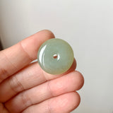 A-Grade Natural Blue Yellow Jadeite Donut No.172812