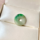 A-Grade Natural Tri-Colour Jadeite Donut No.172813