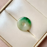 A-Grade Natural Tri-Colour Jadeite Donut No.172813