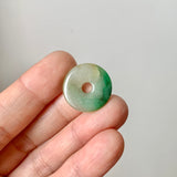 A-Grade Natural Tri-Colour Jadeite Donut No.172813
