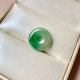 A-Grade Natural Imperial Green Jadeite Donut No.172814