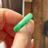19mm A-Grade Imperial Green Jadeite Ring Band No. 162530