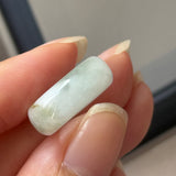 14mm A-Grade White Green Jadeite Ring Band No. 162596