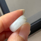 14mm A-Grade White Green Jadeite Ring Band No. 162596