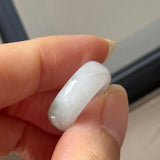 14mm A-Grade White Green Jadeite Ring Band No. 162596