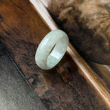 15.1mm A-Grade Light Green Jadeite Ring Band No. 162597