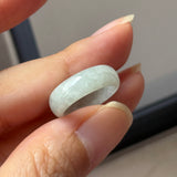 15.1mm A-Grade Light Green Jadeite Ring Band No. 162597