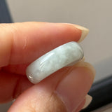 15.1mm A-Grade Light Green Jadeite Ring Band No. 162597