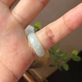 15.1mm A-Grade Light Green Jadeite Ring Band No. 162597