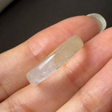 19mm Icy A-Grade Yellow White Jadeite Ring Band No. 162603