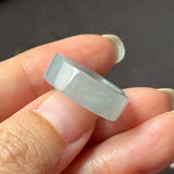 16mm Icy A-Grade Glacier Blue Jadeite Ring Band No. 162604