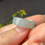 16mm Icy A-Grade Glacier Blue Jadeite Ring Band No. 162604