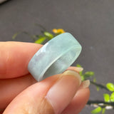 16mm Icy A-Grade Glacier Blue Jadeite Ring Band No. 162604