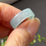 16mm Icy A-Grade Glacier Blue Jadeite Ring Band No. 162604