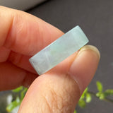 16mm Icy A-Grade Glacier Blue Jadeite Ring Band No. 162604