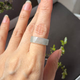 16mm Icy A-Grade Glacier Blue Jadeite Ring Band No. 162604