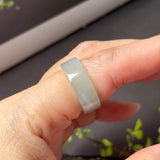 16mm Icy A-Grade Glacier Blue Jadeite Ring Band No. 162604