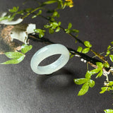 16mm A-Grade White Jadeite Ring Band No. 162605