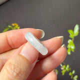 16mm A-Grade White Jadeite Ring Band No. 162605
