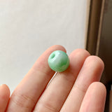 A-Grade Natural Moss On Snow Jadeite Barrel No.172829