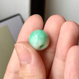 A-Grade Natural Moss On Snow Jadeite Barrel No.172829