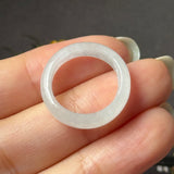 16mm A-Grade White Jadeite Ring Band No. 162605