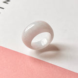 16.1mm A-Grade Natural Lilac Jadeite Cloop Ring Band No.162357