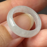 16mm A-Grade White Jadeite Ring Band No. 162605
