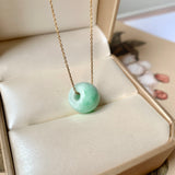 A-Grade Natural Moss On Snow Jadeite Barrel No.172830