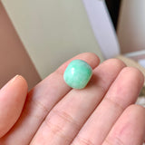 A-Grade Natural Moss On Snow Jadeite Barrel No.172830