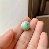 A-Grade Natural Moss On Snow Jadeite Barrel No.172830