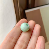 A-Grade Natural Moss On Snow Jadeite Barrel No.172830