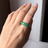 16.8mm A-Grade Imperial Green Jadeite Ring Band No. 162607