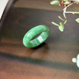 16.8mm A-Grade Imperial Green Jadeite Ring Band No. 162608