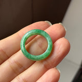 16.8mm A-Grade Imperial Green Jadeite Ring Band No. 162608