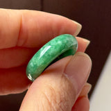 16.8mm A-Grade Imperial Green Jadeite Ring Band No. 162608
