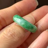 16.8mm A-Grade Imperial Green Jadeite Ring Band No. 162608