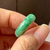 16.8mm A-Grade Imperial Green Jadeite Ring Band No. 162608