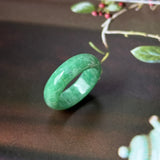 16.9mm A-Grade Imperial Green Jadeite Ring Band No. 162609