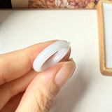 18.5mm A-Grade Natural Lilac Jadeite Ring Band No. 162473