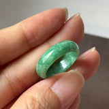 16.9mm A-Grade Imperial Green Jadeite Ring Band No. 162609