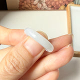 18.5mm A-Grade Natural Lilac Jadeite Ring Band No. 162473