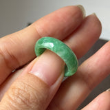 16.9mm A-Grade Imperial Green Jadeite Ring Band No. 162609