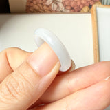 18.5mm A-Grade Natural Lilac Jadeite Ring Band No. 162473